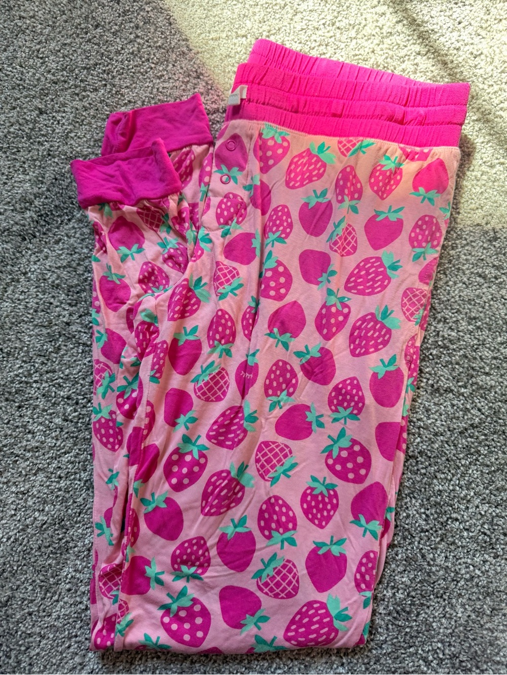 Little sleepies - strawberries womens pants